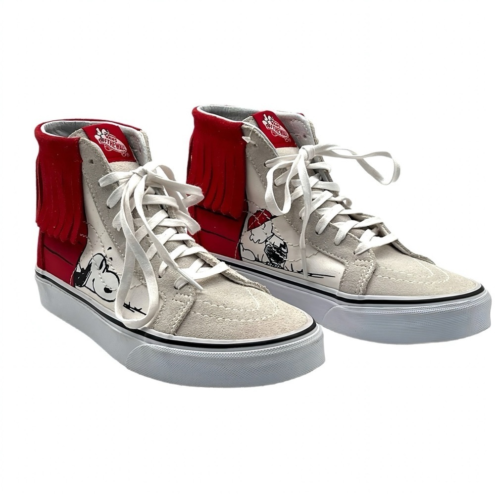 Vans x Peanuts Sk8-Hi Moc "Dog House" Snoopy Charlie Brown Skate Shoes W7 M5.5